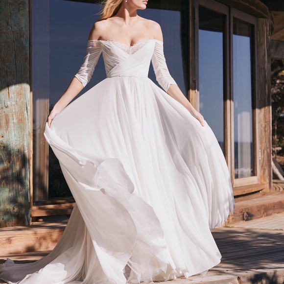 BHLDN | Wtoo by Watters | Miles | Wedding Gown | Size 4 - Picture 2 of 6